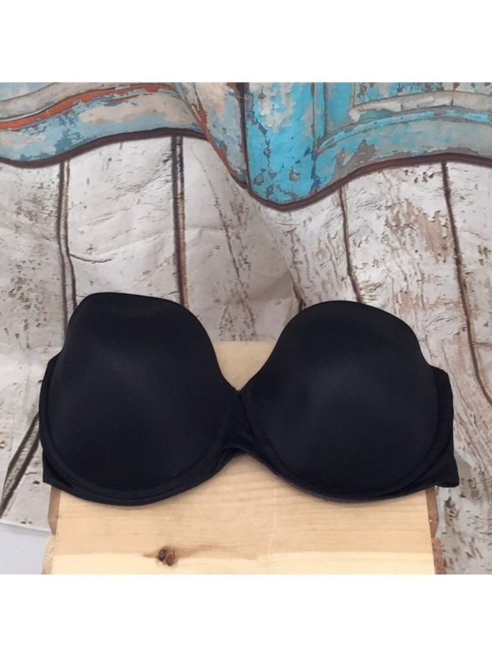 Maidenform Black Strapless Bra 40DD Smooth Underwire Style SN6990